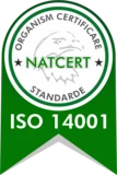 Certificatul ISO 14001:2015 al Civila Invest SRL, nr. 14.NAT1697.RO.1, emis de NATCERT