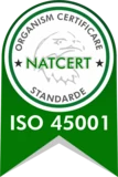 Certificatul ISO 45001:2018 al Civila Invest SRL, nr. 45.NAT1697.RO.1, emis de NATCERT